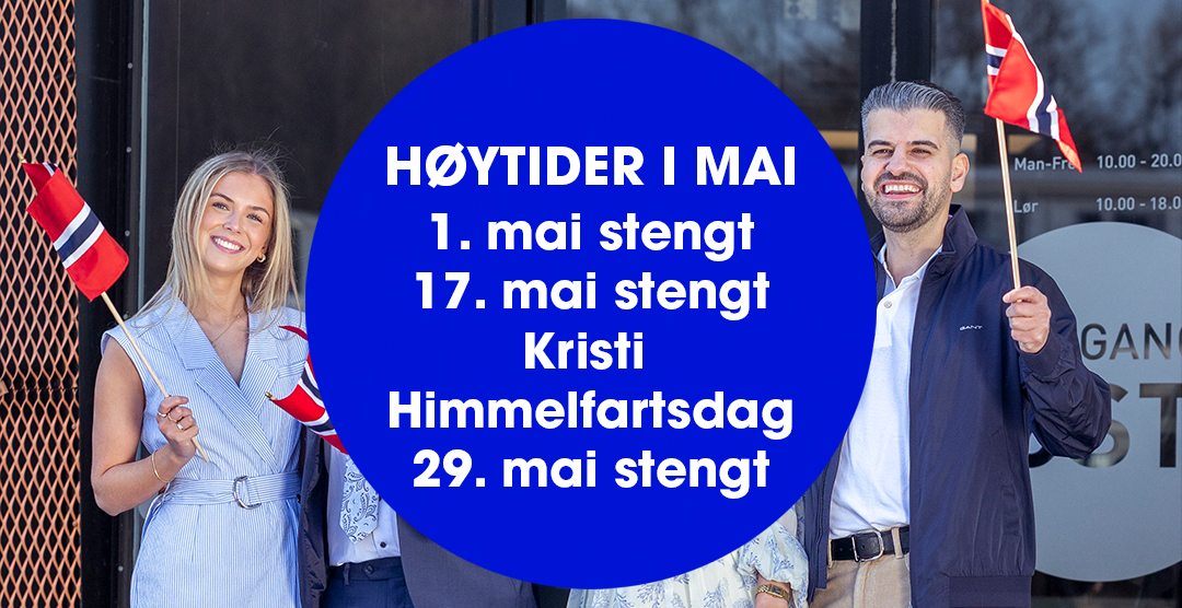 Åpningstider mai