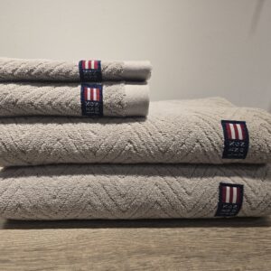 Herringbone Towel Medium Gray