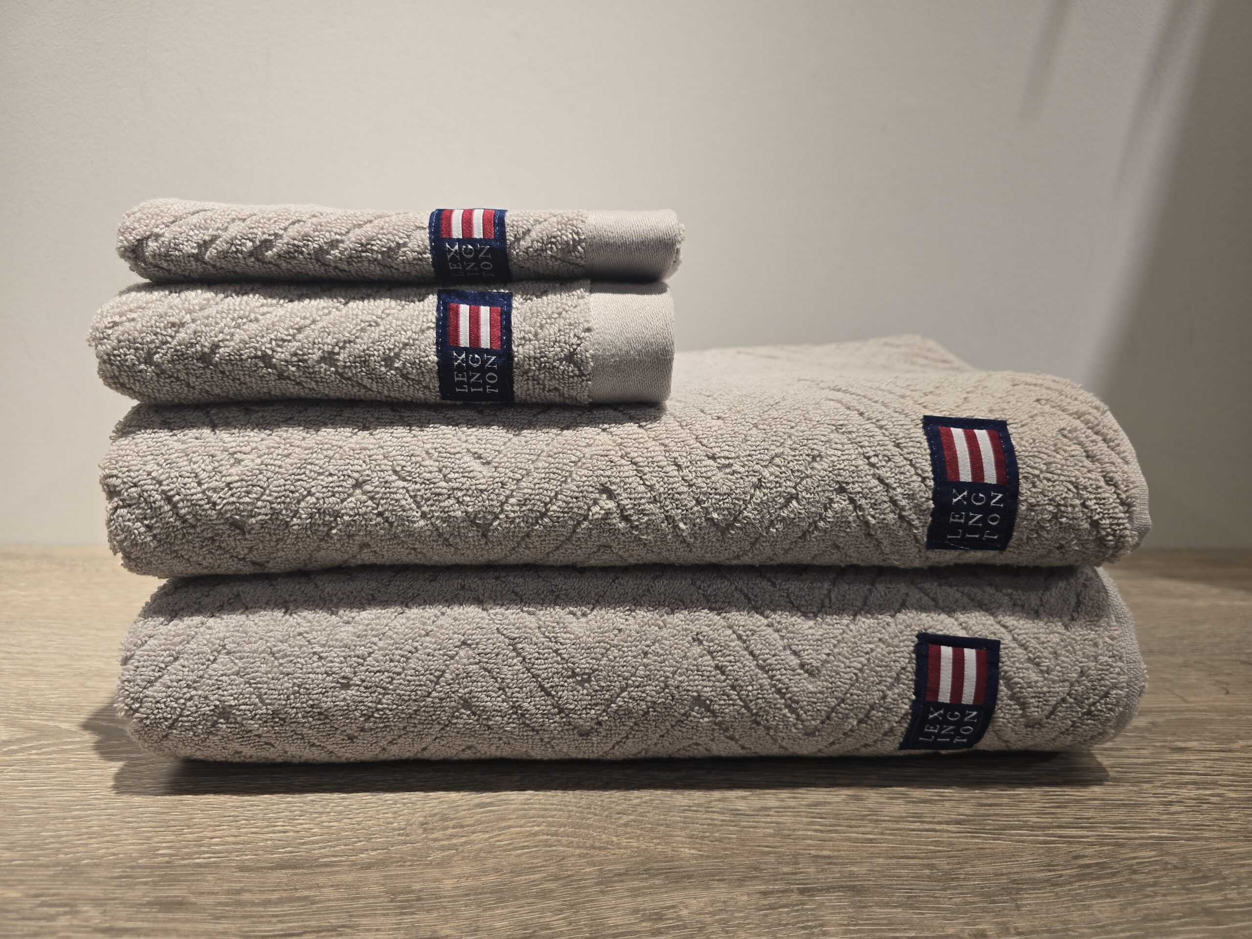 Herringbone Towel Medium Gray