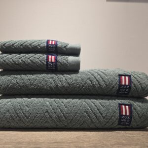 Herringbone Towel Balsam Green