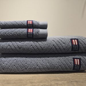 Herringbone Towel Steel Blue